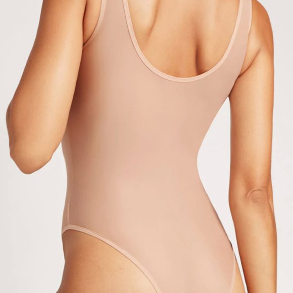 Negative Silky Bodysuit in Peach - Picture 7 of 7